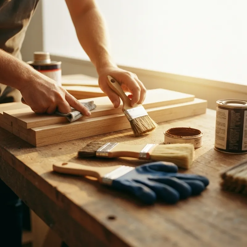 Искусство морения древесины