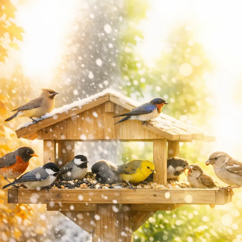 Как правильно кормить диких птиц и защитить их от хищников