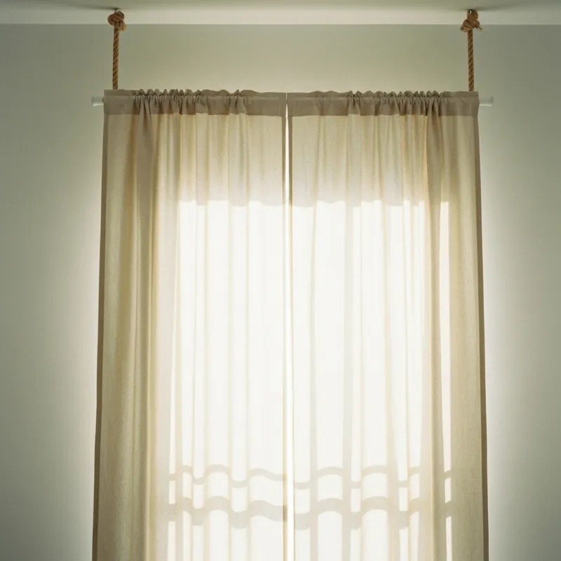 Креативное крепление штор без карниза