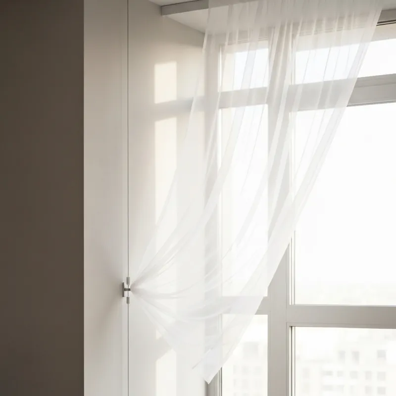 Креативное крепление штор без карниза