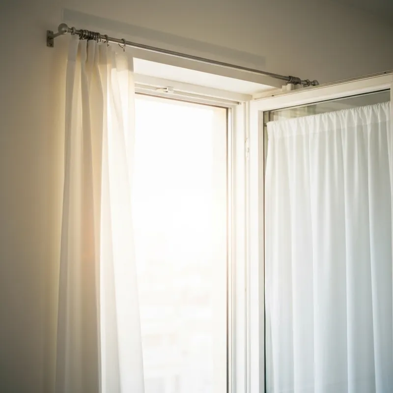 Креативное крепление штор без карниза