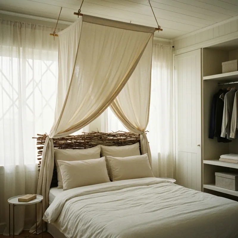 Креативное крепление штор без карниза