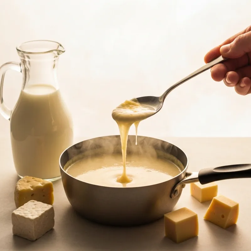 Сырный суп с молоком