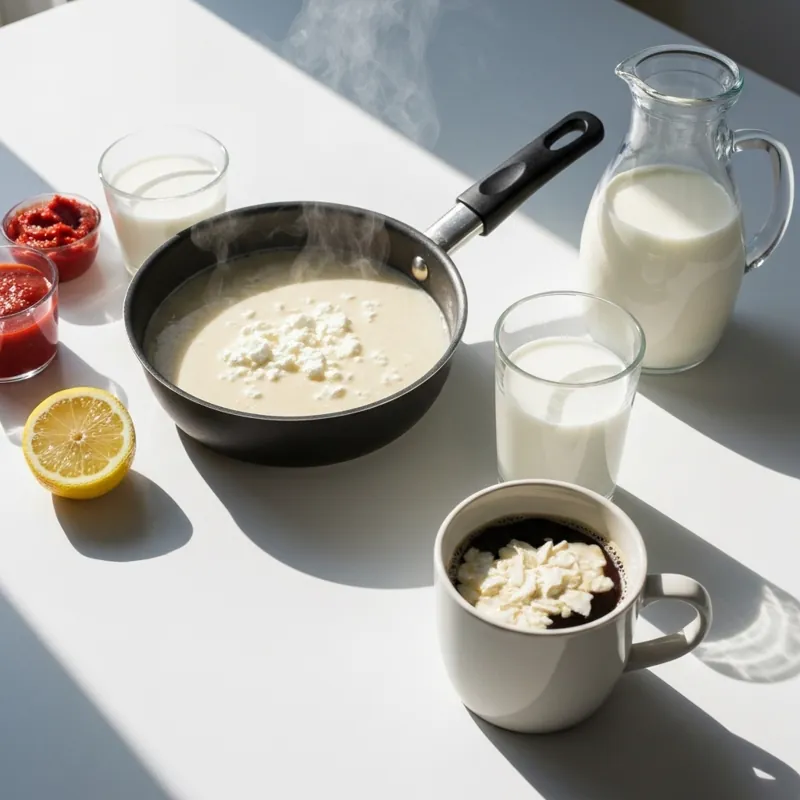 Сырный суп с молоком