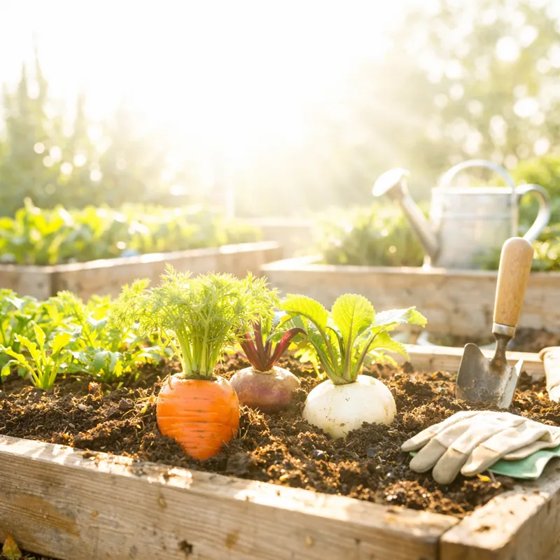 Теплые высокие грядки