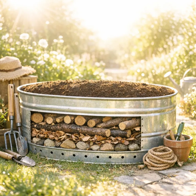 Теплые высокие грядки