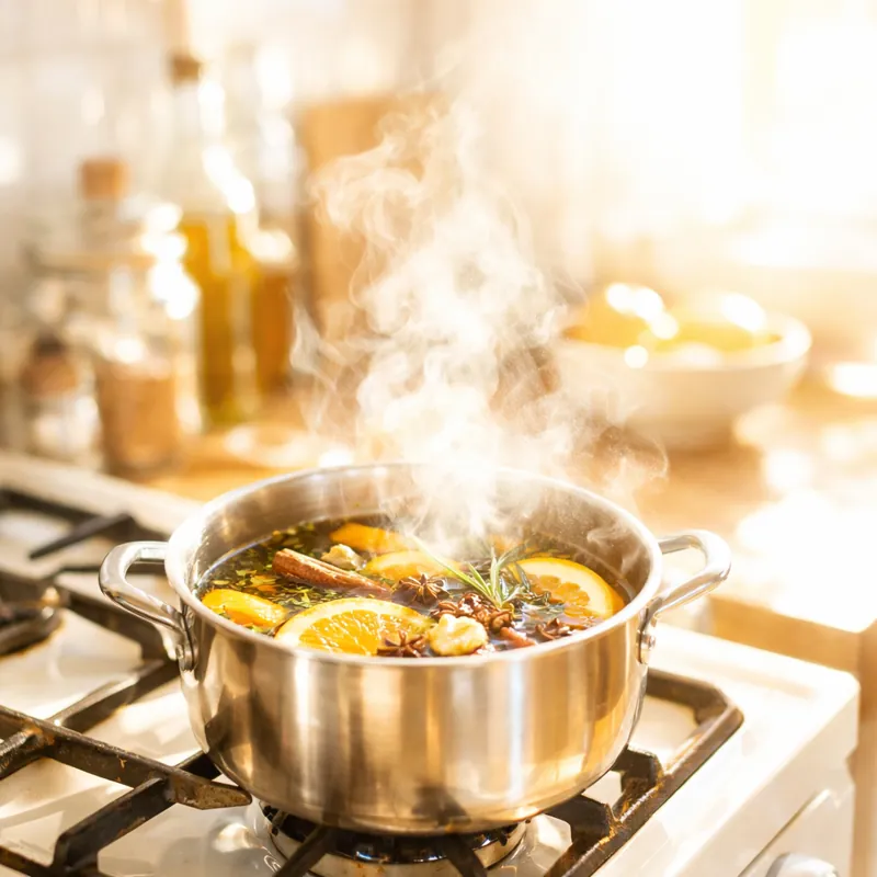 Натуральная ароматерапия на кухне для создания уюта с помощью кипящих отваров