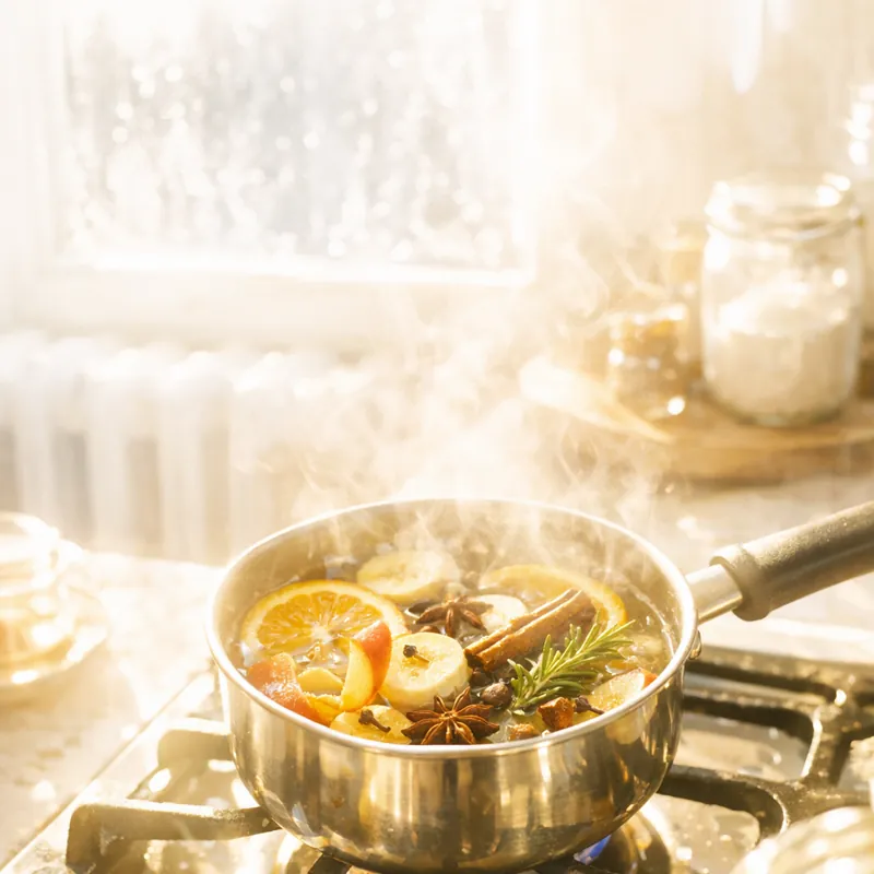 Натуральная ароматерапия на кухне для создания уюта с помощью кипящих отваров