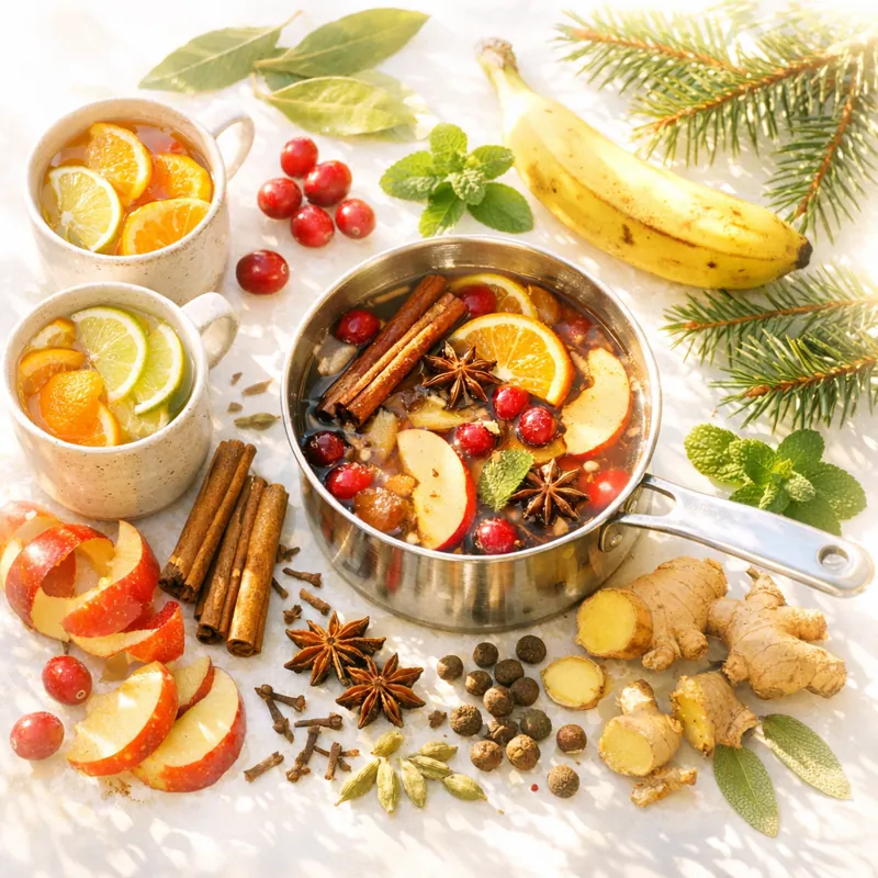 Натуральная ароматерапия на кухне для создания уюта с помощью кипящих отваров