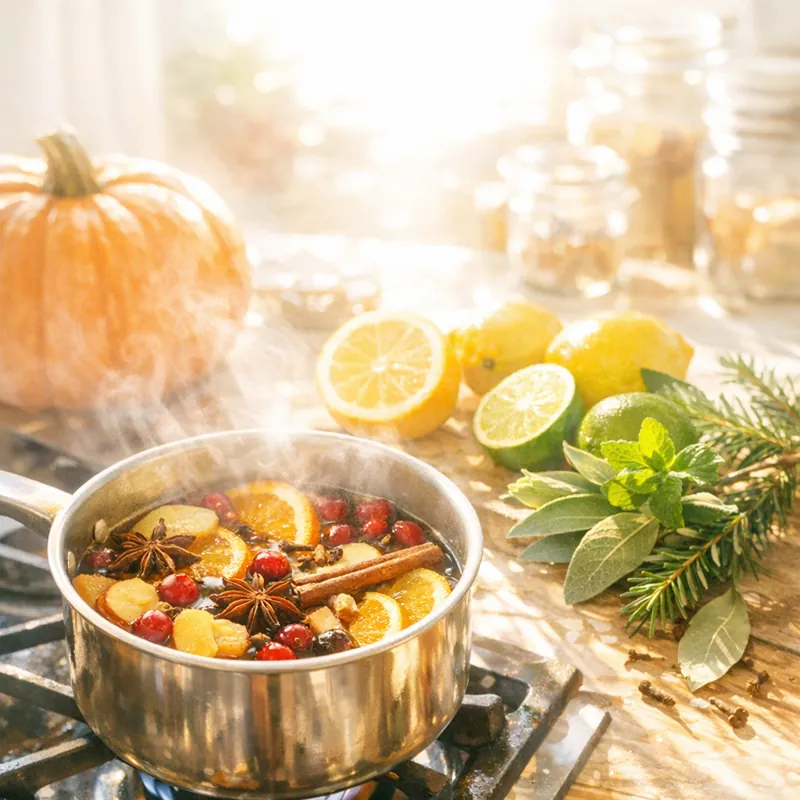 Натуральная ароматерапия на кухне для создания уюта с помощью кипящих отваров