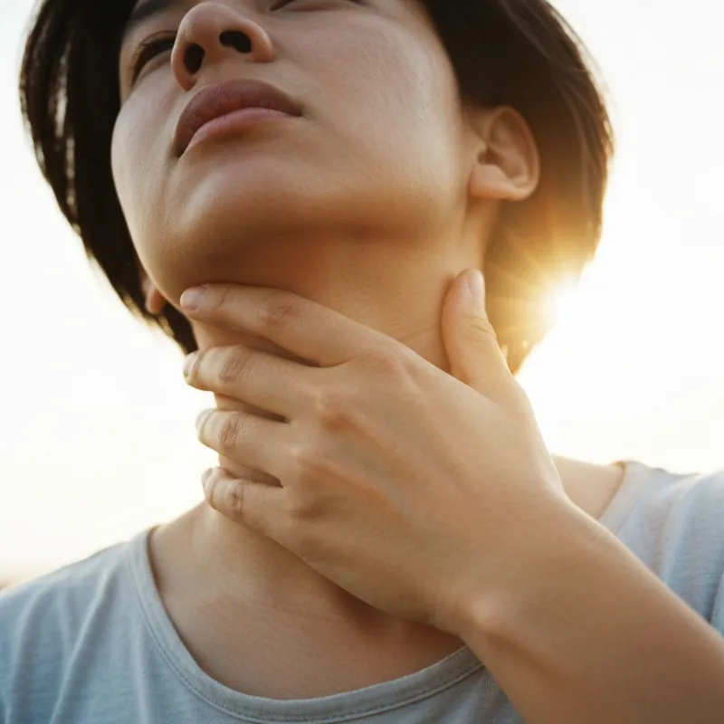 Как стресс и тревога сжимают горло