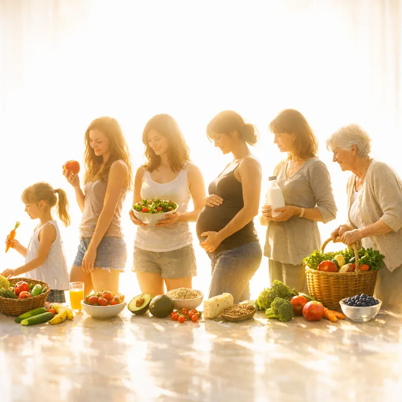 Питание в разных жизненных периодах: от младенчества до менопаузы