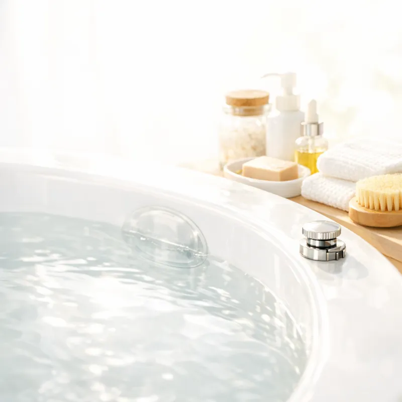 Простые способы увеличить глубину ванны с помощью специальных накладок и механических сливов