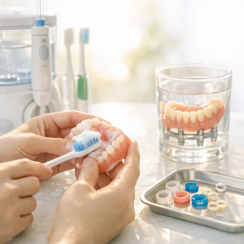 Съемные протезы на имплантах как полная реабилитация улыбки и жевательной функции