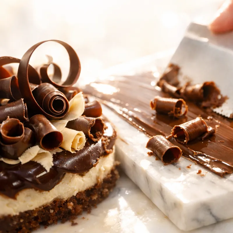 Шоколадные завитки: искусство превращения простой плитки в элегантный декор высокой кухни