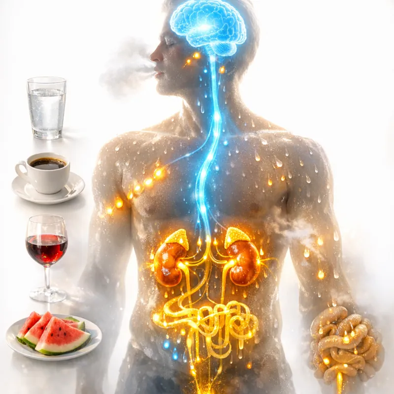 Скрытая механика жажды: как вода управляет вашим мозгом и физиологией