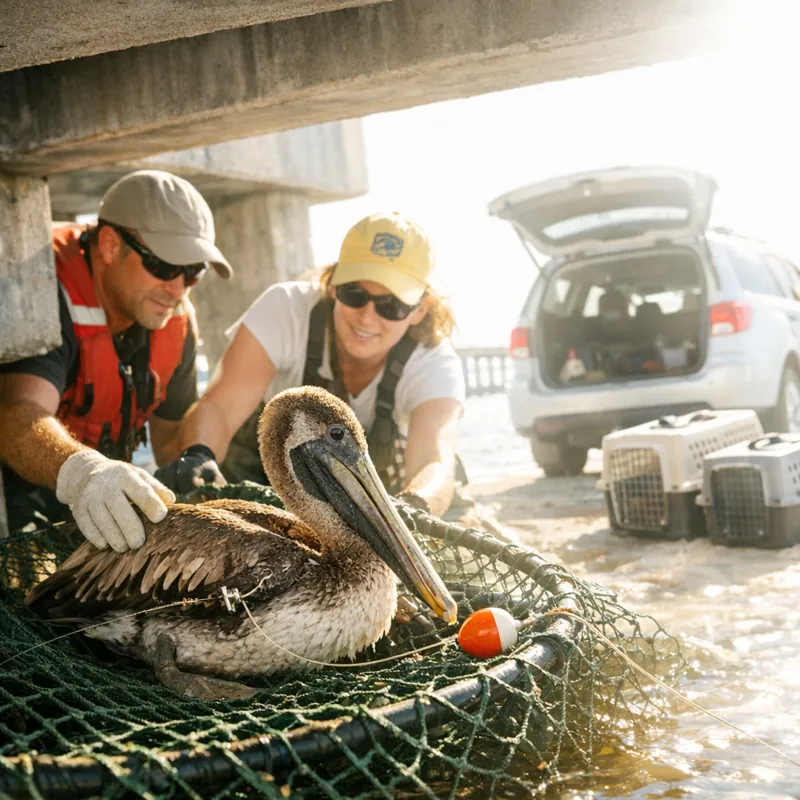 Спасение пеликанов