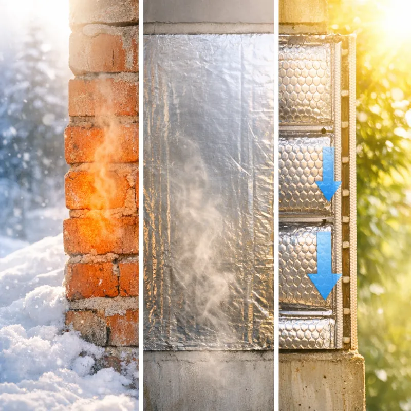 Скрытые законы теплофизики и фатальные ошибки при утеплении фольгированными материалами