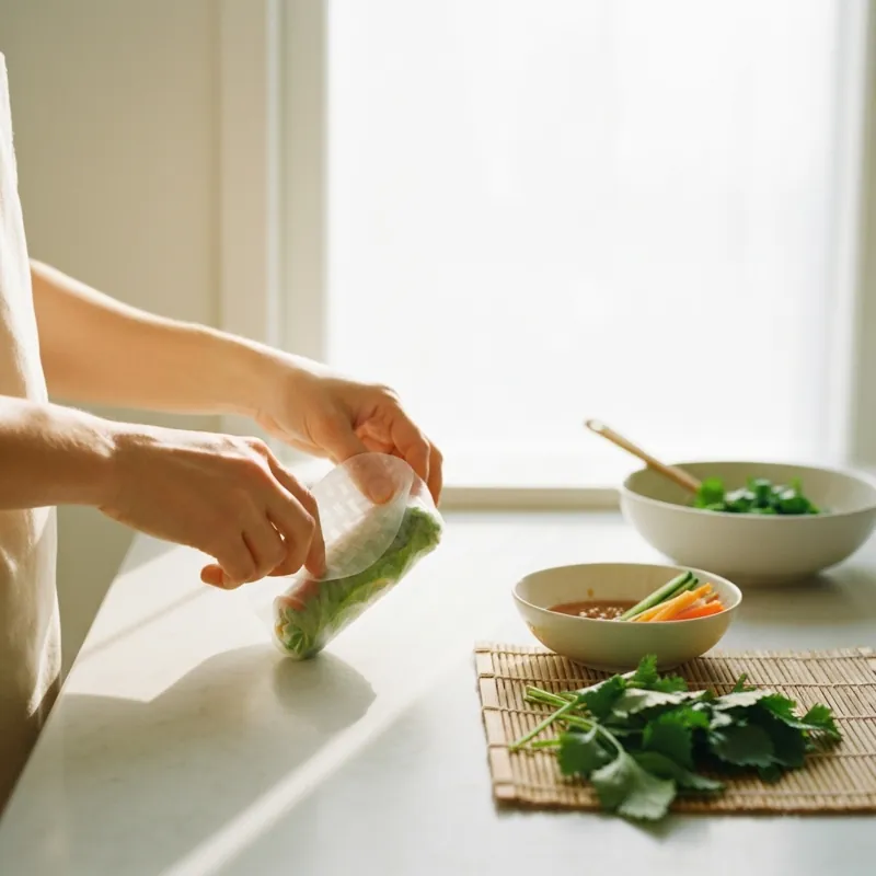 Совершенство в рисовой бумаге: мастер-класс по спринг-роллам