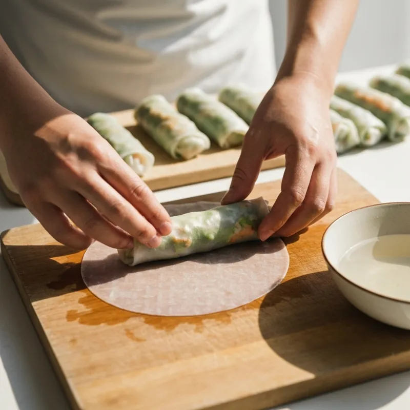 Совершенство в рисовой бумаге: мастер-класс по спринг-роллам