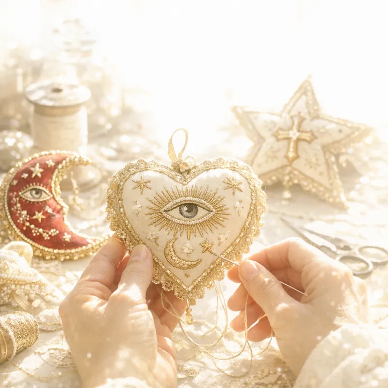 Тайная жизнь стежков: от викторианских елочных игрушек до скрытых посланий