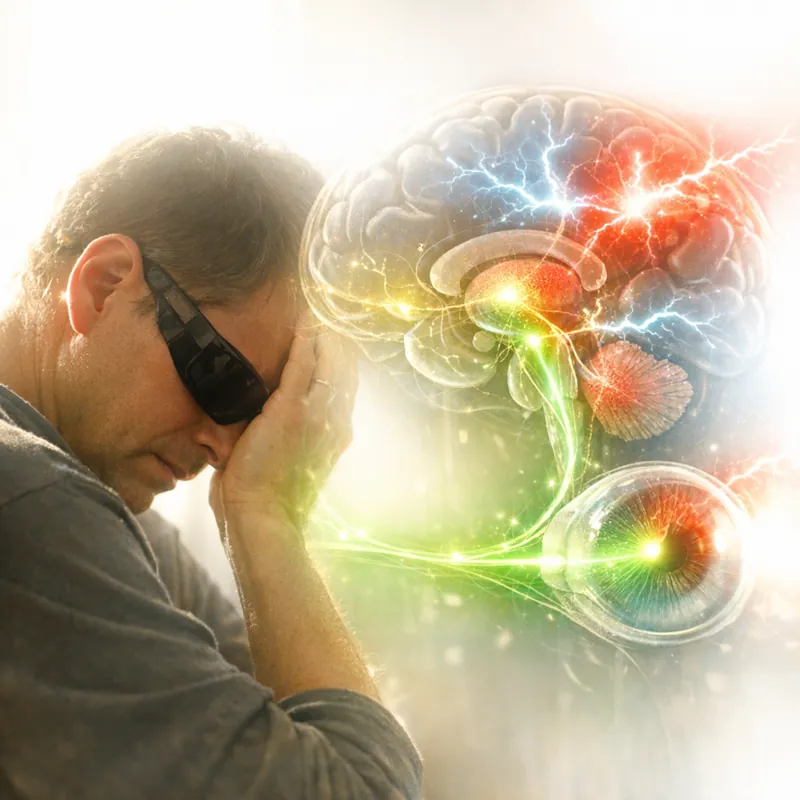 Узкополосный зеленый свет как неожиданное оружие в борьбе с тяжелой мигренью