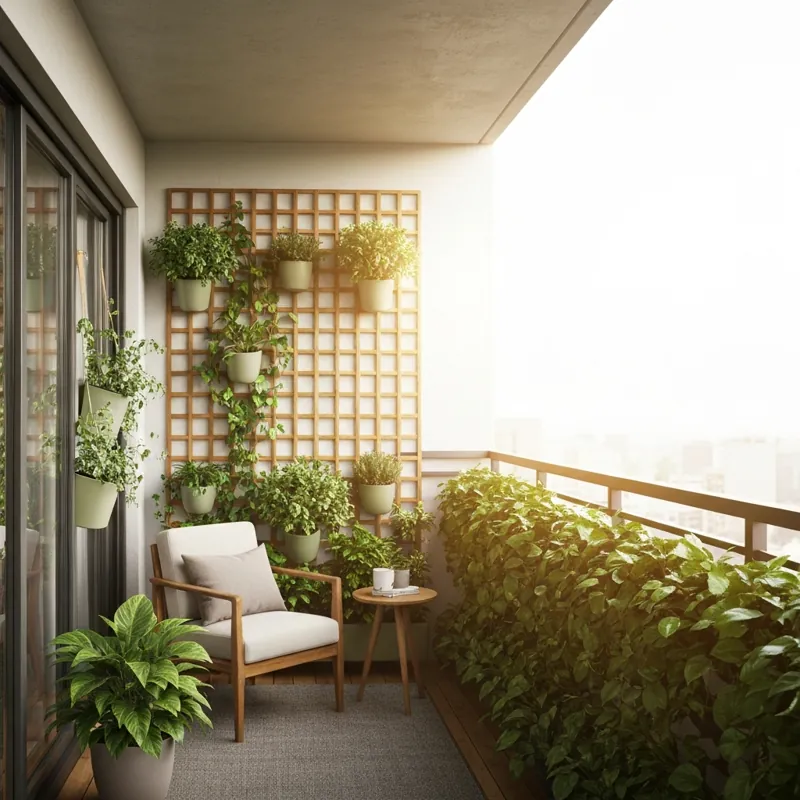 Вертикальный оазис: как преобразить балкон и стены без ремонта