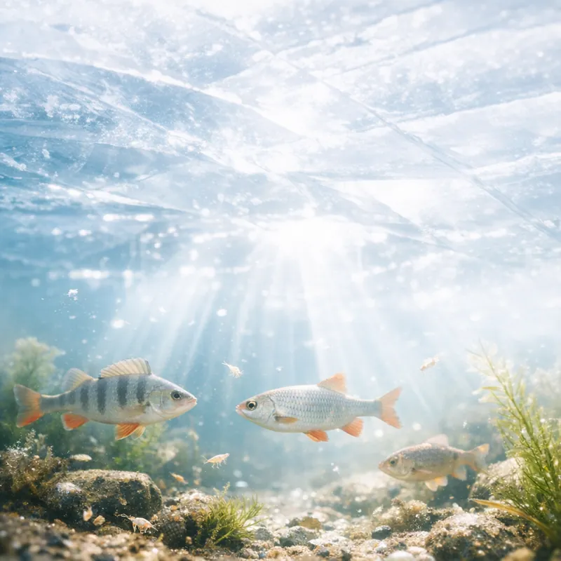 Жизнь подо льдом: что происходит в водоёмах зимой