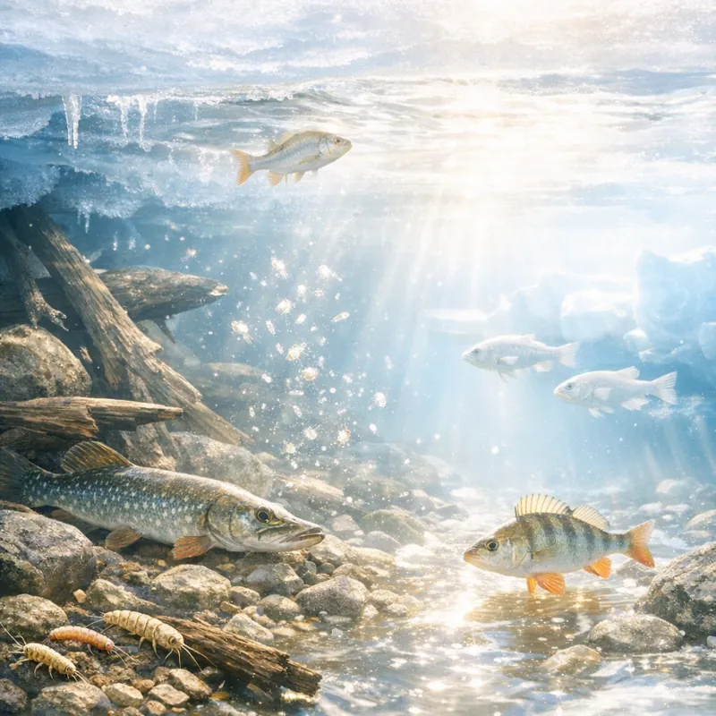 Жизнь подо льдом: что происходит в водоёмах зимой