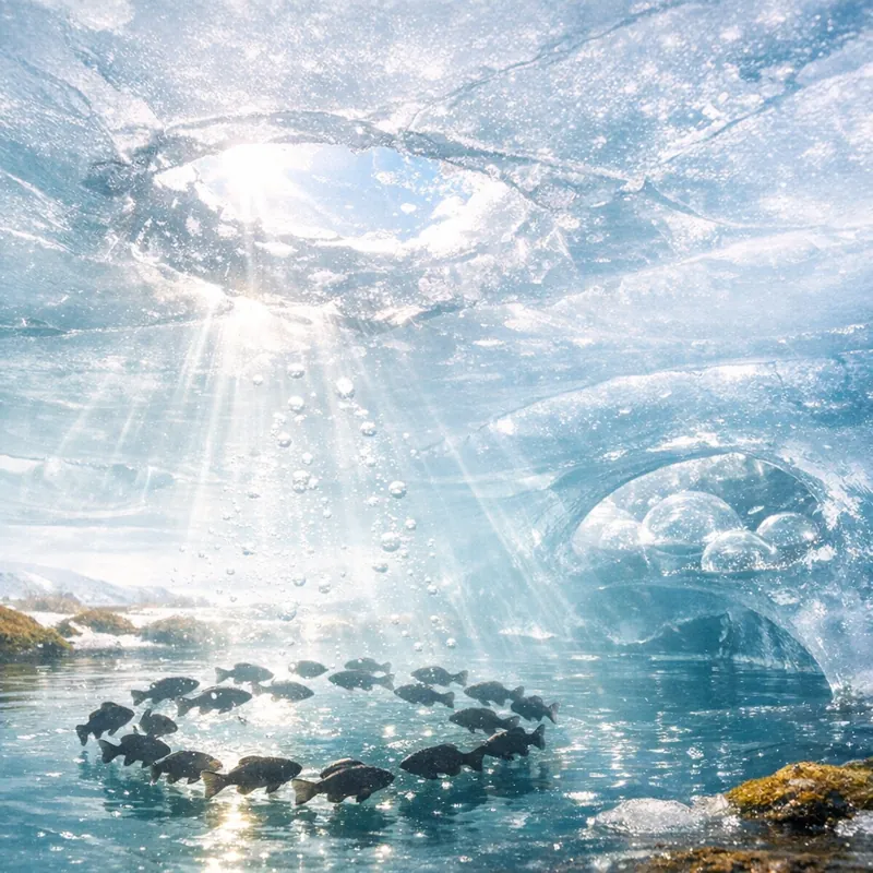 Жизнь подо льдом: что происходит в водоёмах зимой