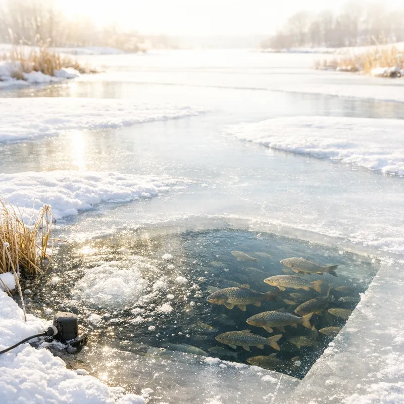Жизнь подо льдом: что происходит в водоёмах зимой