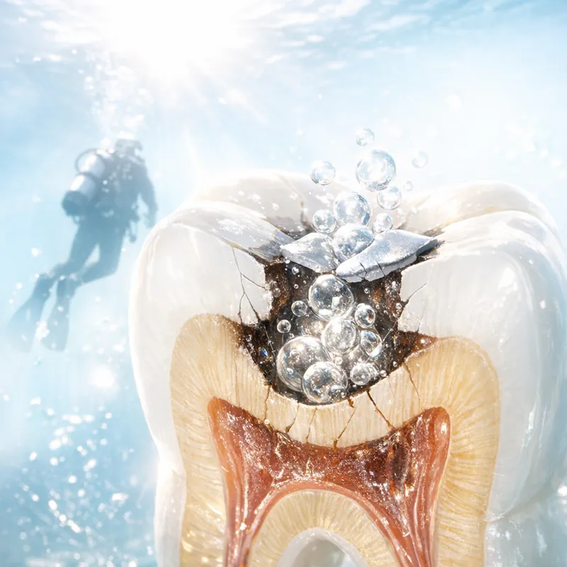 Зубная боль на глубине и в небе: физика скрытых травм