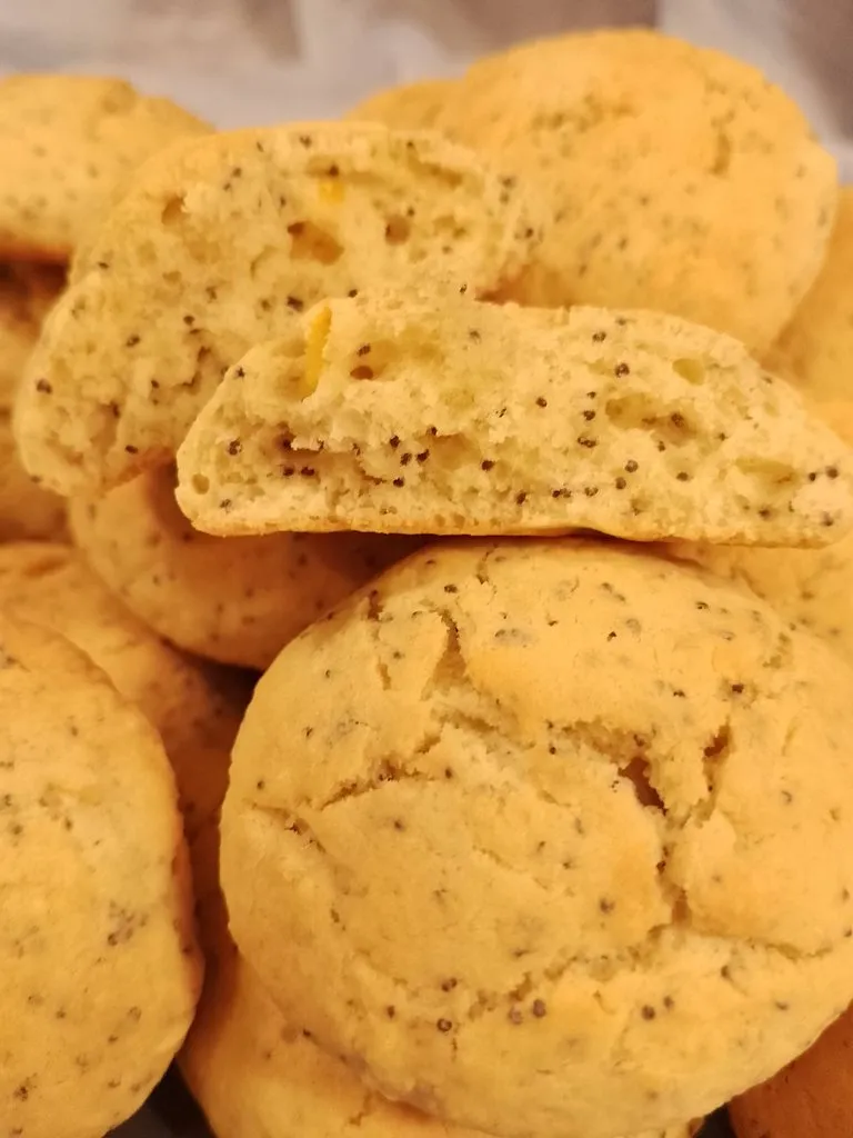 Лимонное овсяное печенье с маком