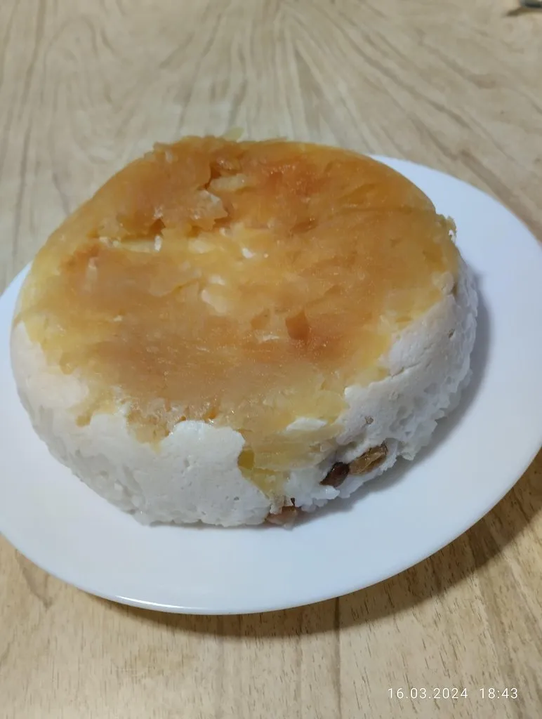Запеканка рисово-творожная с яблоками
