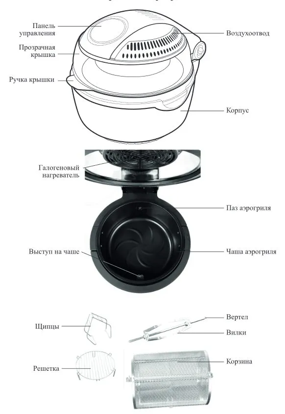 Аэрогриль Kitfort KT-2241