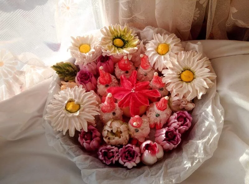 Зефирные букеты и композиции