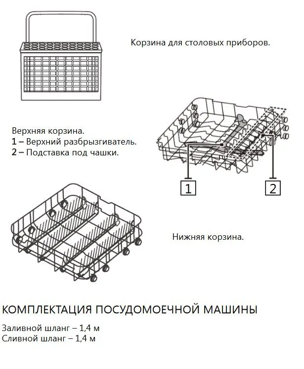 Посудомоечная машина Maunfeld MWF08B