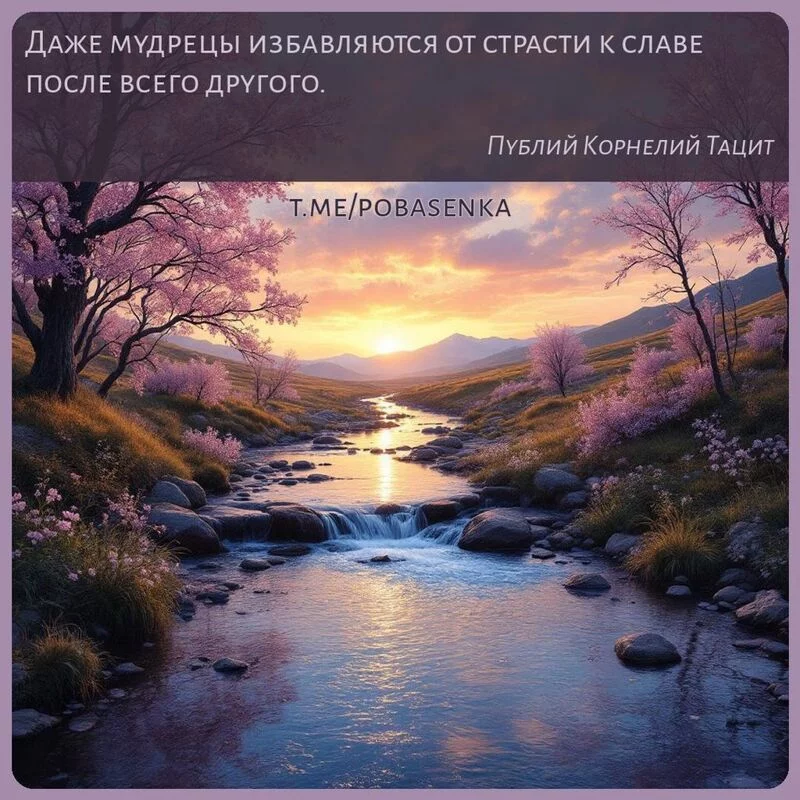 «Даже мудрецы избавляются от страсти к славе после всего...» height="550" width="550"