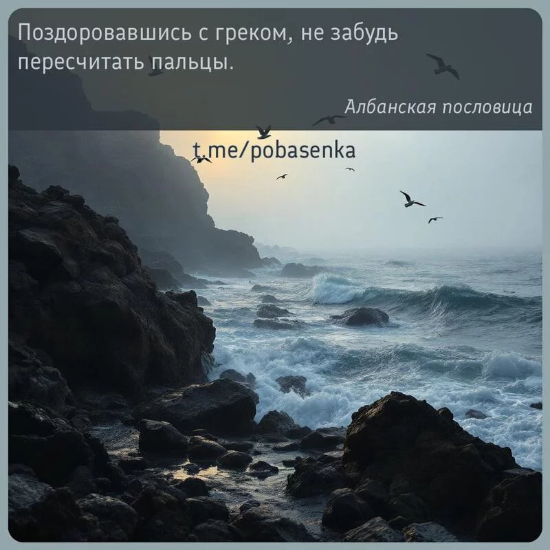 «Поздоровавшись с греком, не забудь пересчитать...» height="550" width="550"