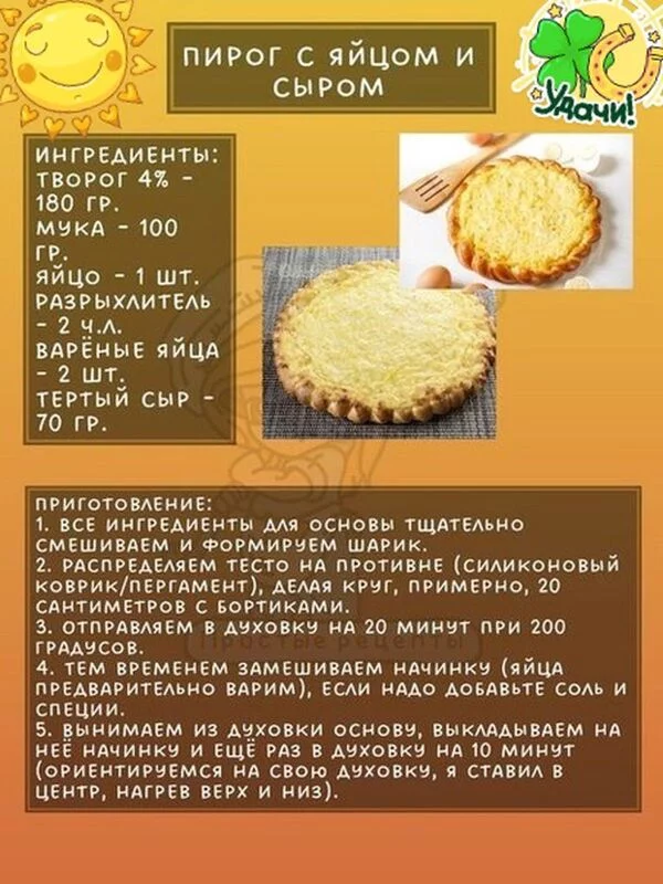 Кулинарная инфографика  в рецептах
