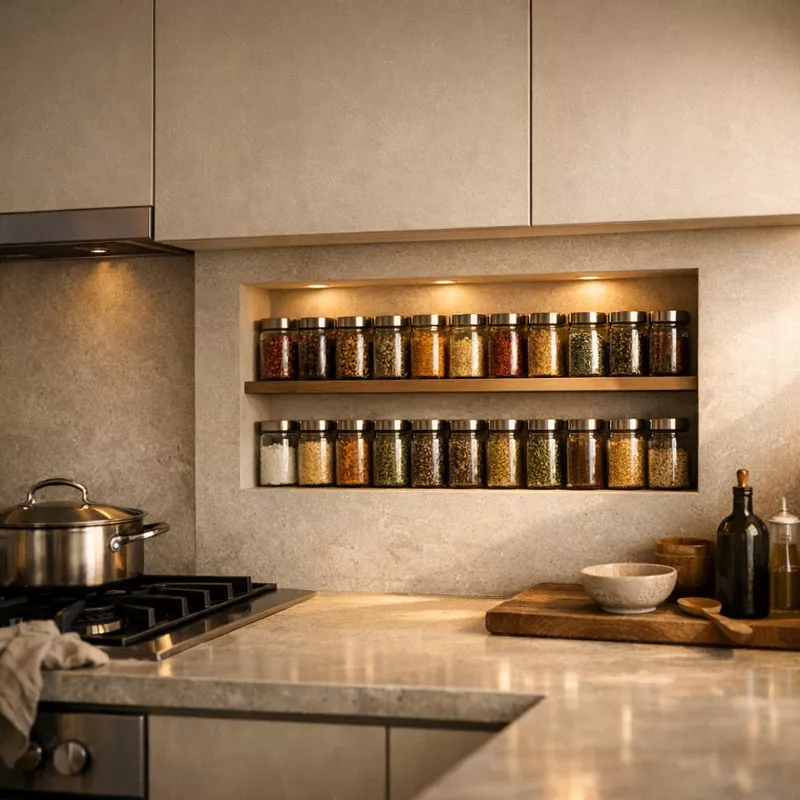 Подставка для специй: материалы, конструкции и идеи для кухни