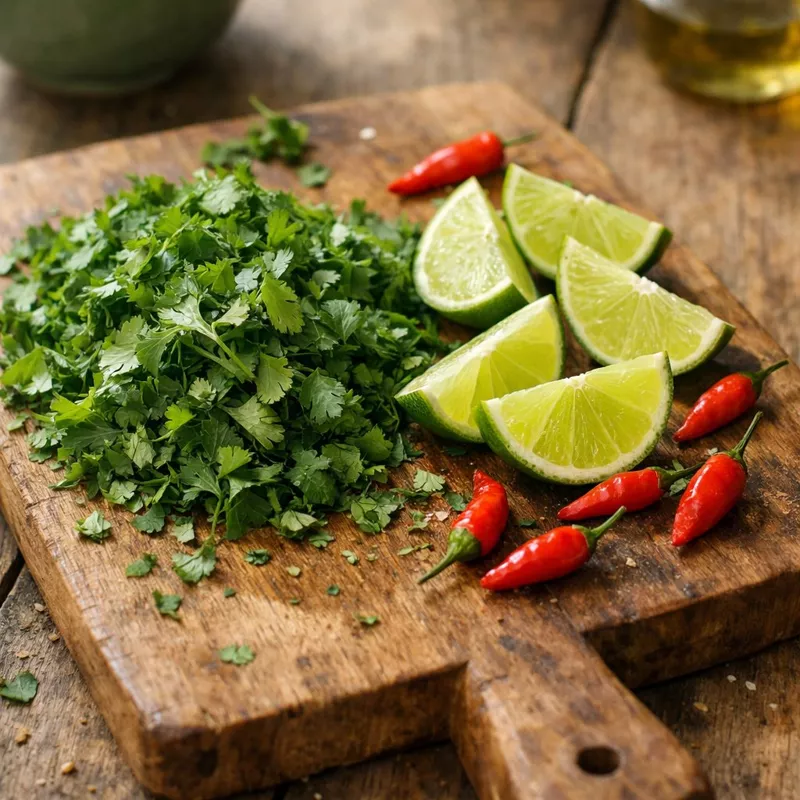 Сочетание свежей зелени в кулинарии