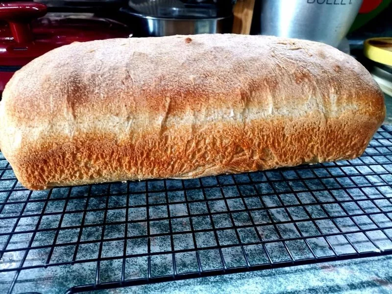 Деревенский пшеничный хлеб (Pane Bigio) в духовке