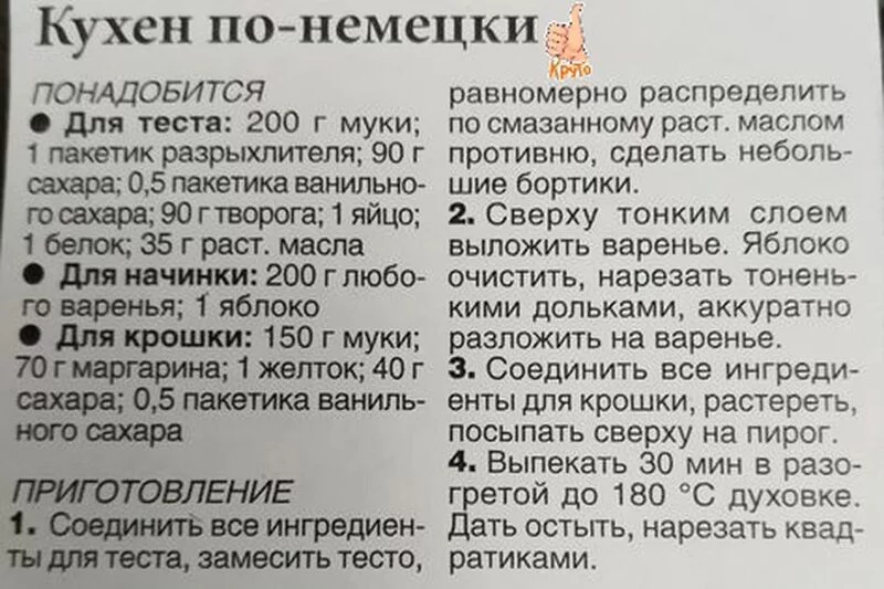 Кулинарная инфографика  в рецептах
