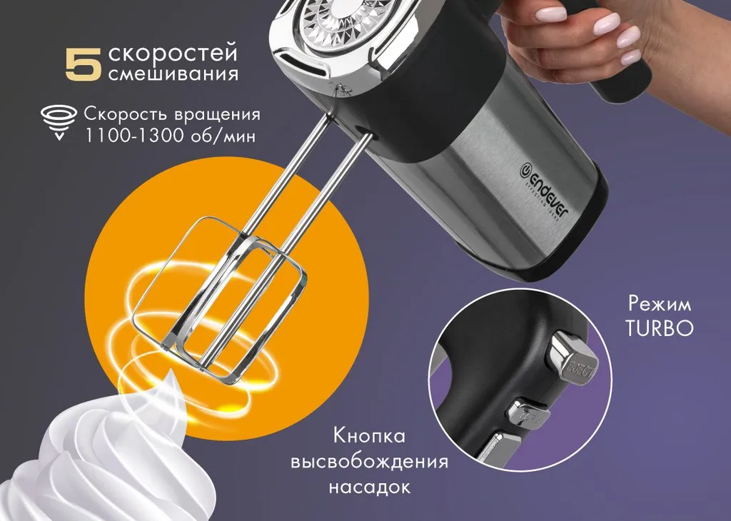Ручные миксеры Endever Sigma-07, Sigma-08 и Tuarex TK-4002