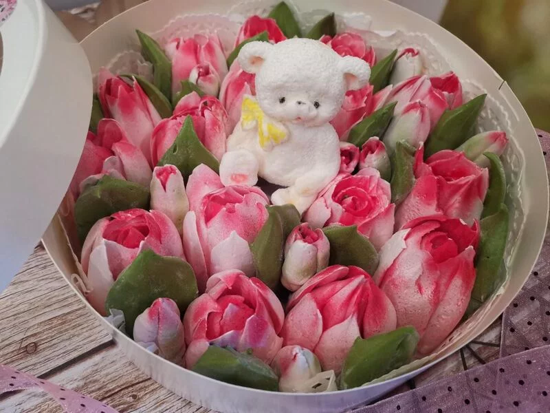 Зефирные букеты и композиции