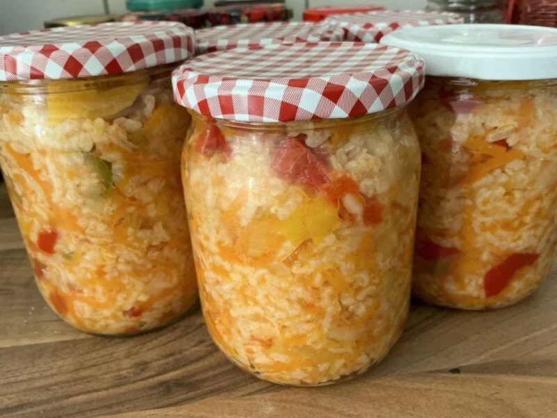 Салат-закрутка "Рис с овощами"