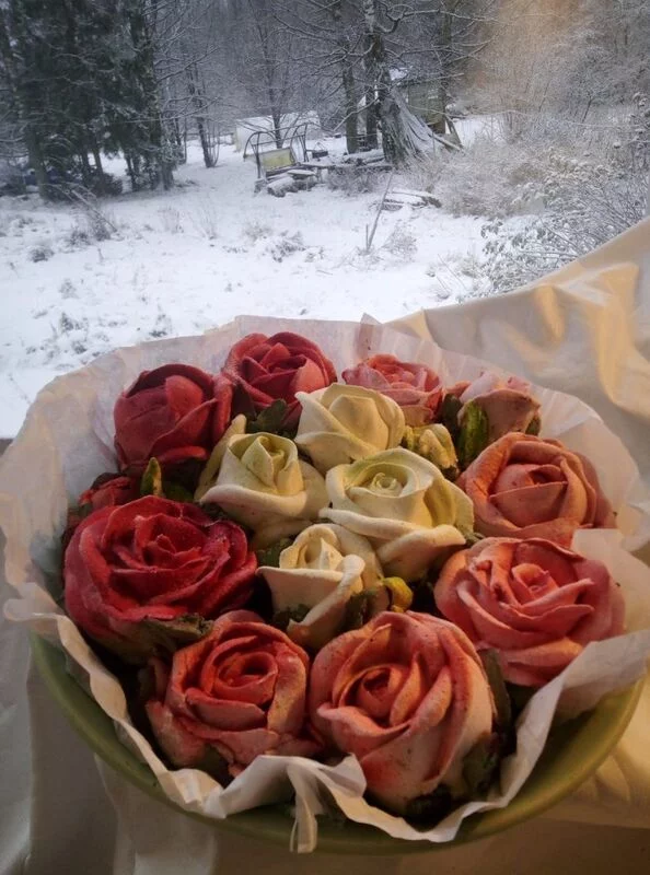 Зефирные букеты и композиции