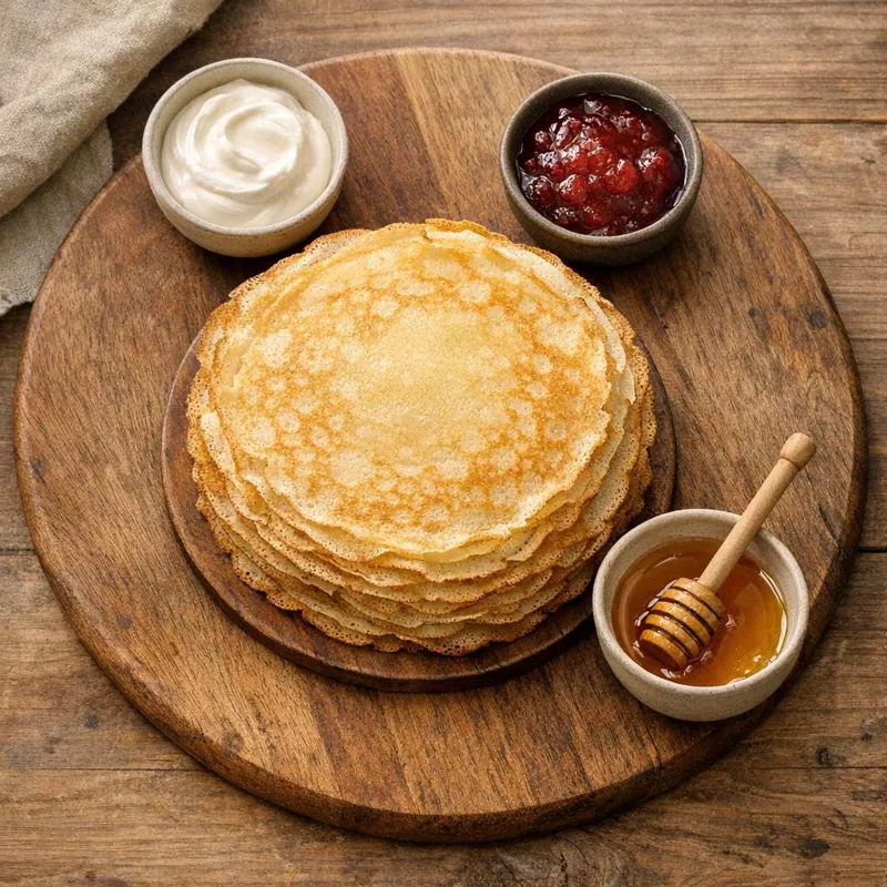 Простые идеи сервировки стола на Масленицу с народными мотивами