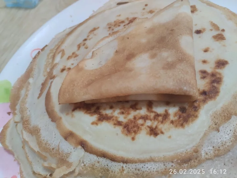 Блины заварные молочные